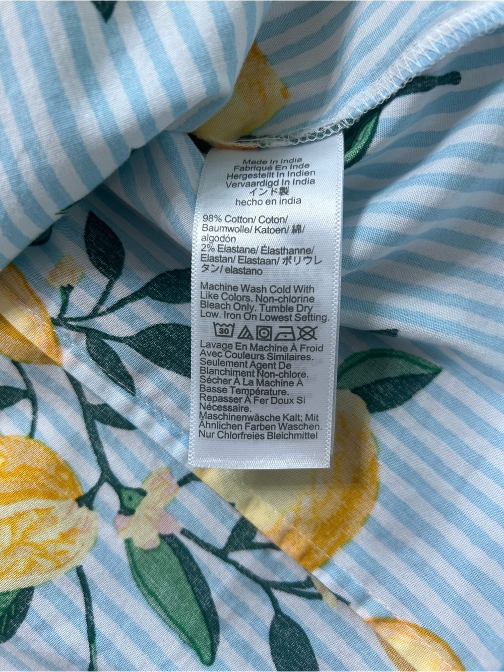 NWT J. Crew Womens Lemon-Print Short Sleeve (Puff-Sleeve) Button-Up Shirt 🍋 - Picture 4 of 6